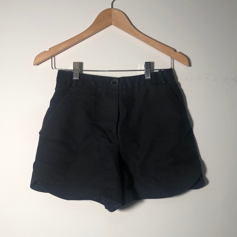 Maje Black High Waist Women Shorts